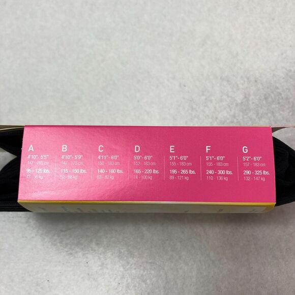 Star Power By Spanx Women's Size E Black Ribbed Row Shaping Tights Shapewear NWT - Picture 6 of 6